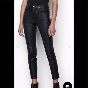 Frame Le High Skinny Crop Noir